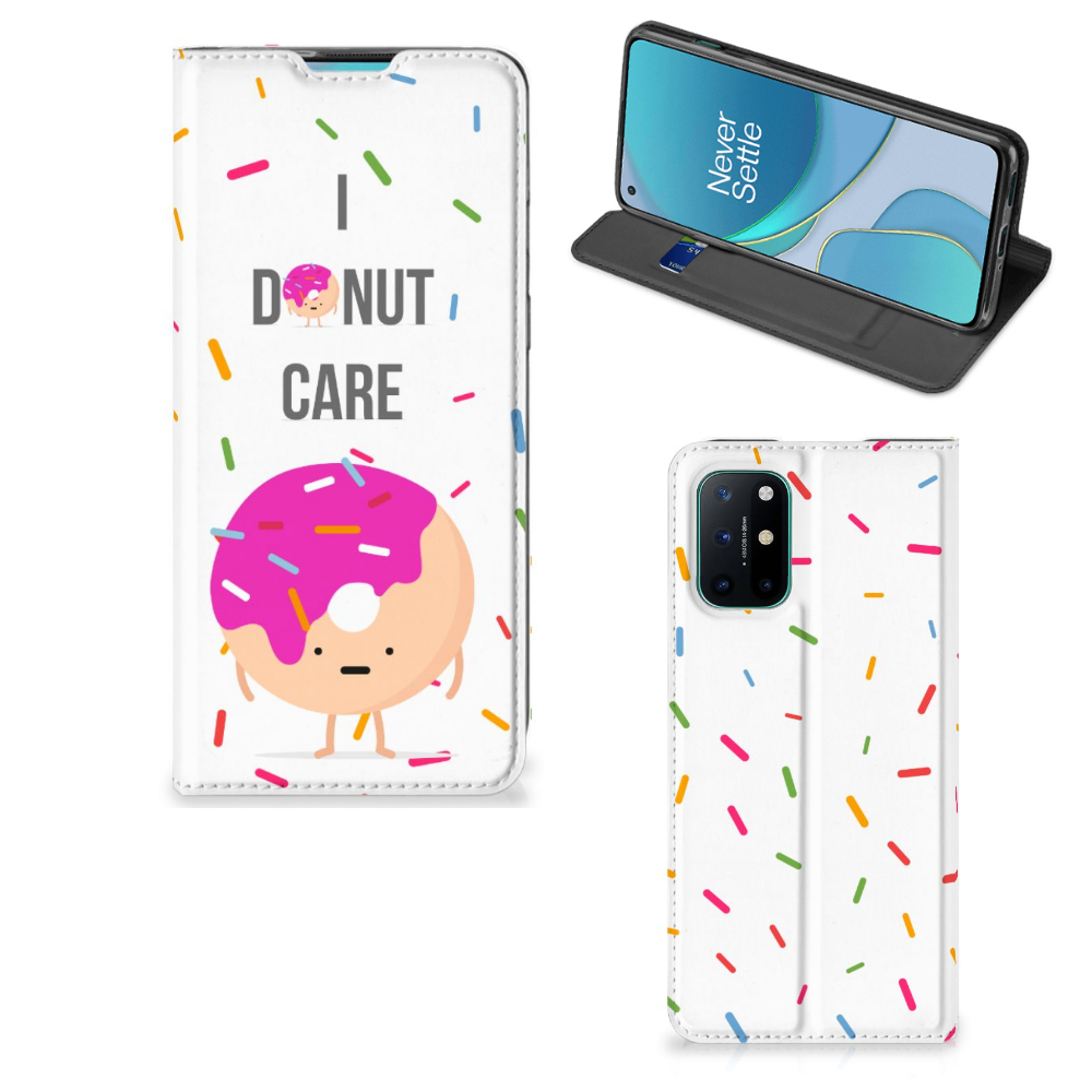 OnePlus 8T Flip Style Cover Donut Roze - B2C Telecom