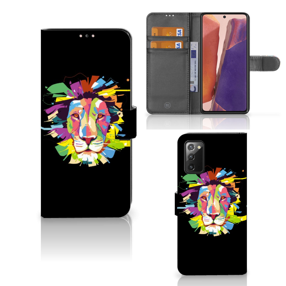 Samsung Galaxy Note 20 Leuk Hoesje Lion Color