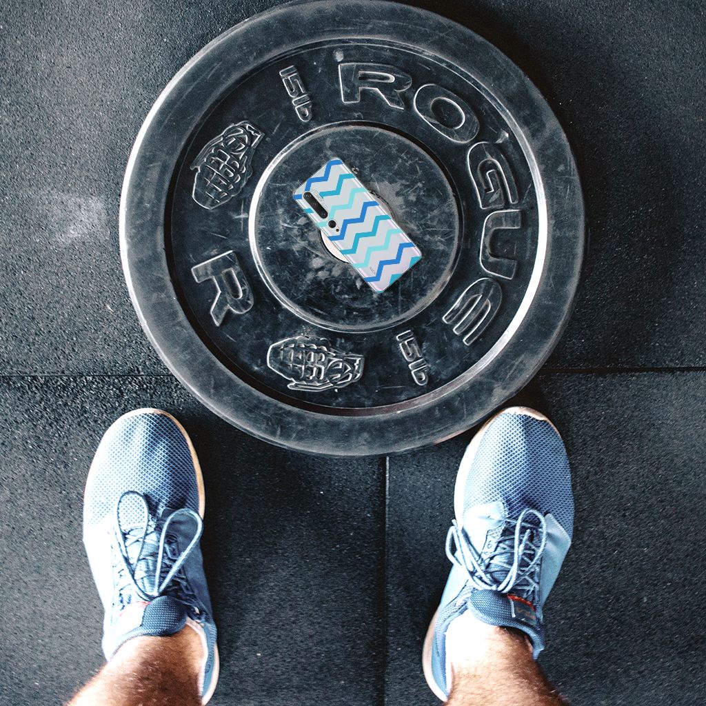 Xiaomi Mi Note 10 Pro TPU bumper Zigzag Blauw B2C Telecom