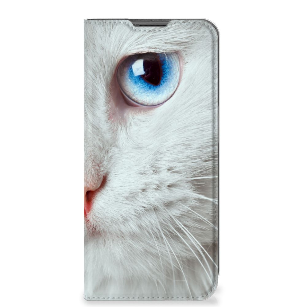 Nokia G11 | G21 Hoesje maken Witte Kat - B2C Telecom