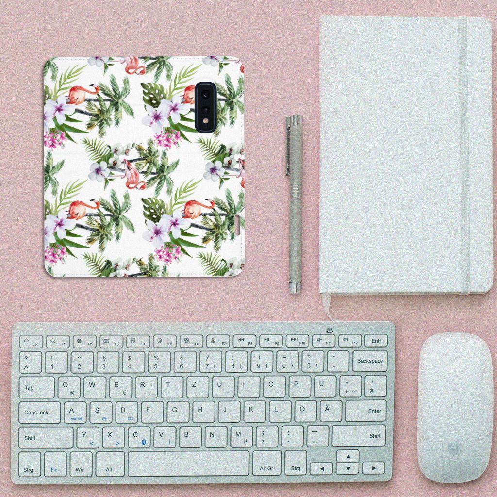 Samsung Galaxy S10e Hoesje maken Flamingo Palms