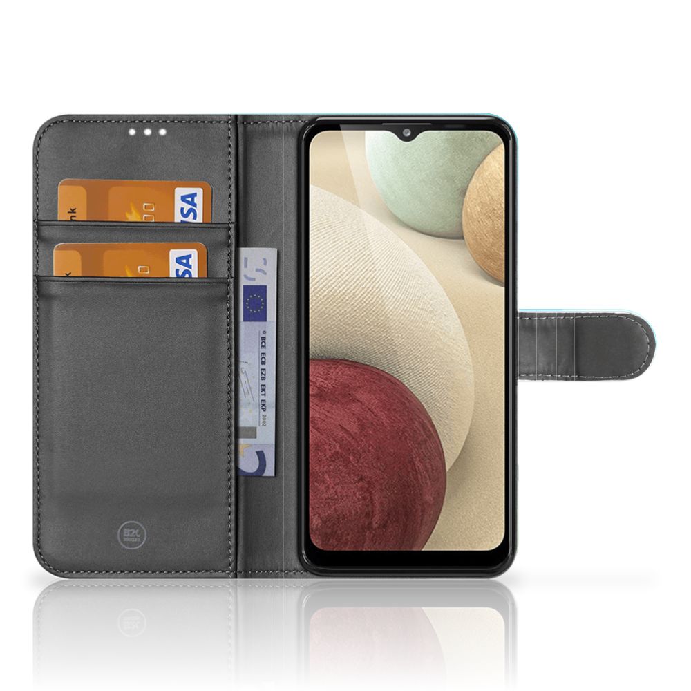 Samsung Galaxy A12 Hoesje Orchidee Blauw - Cadeau voor je Moeder