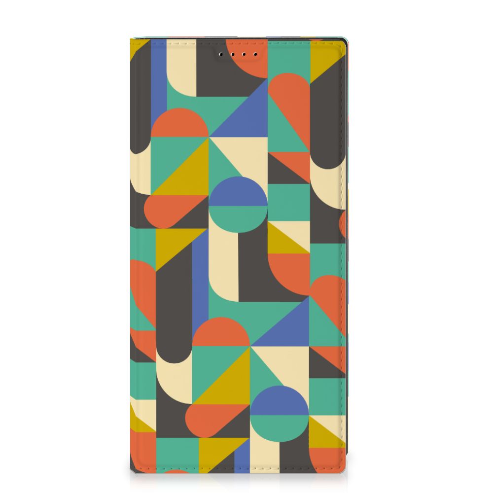 Samsung Galaxy S23 Ultra Hoesje met Magneet Funky Retro - B2C Telecom