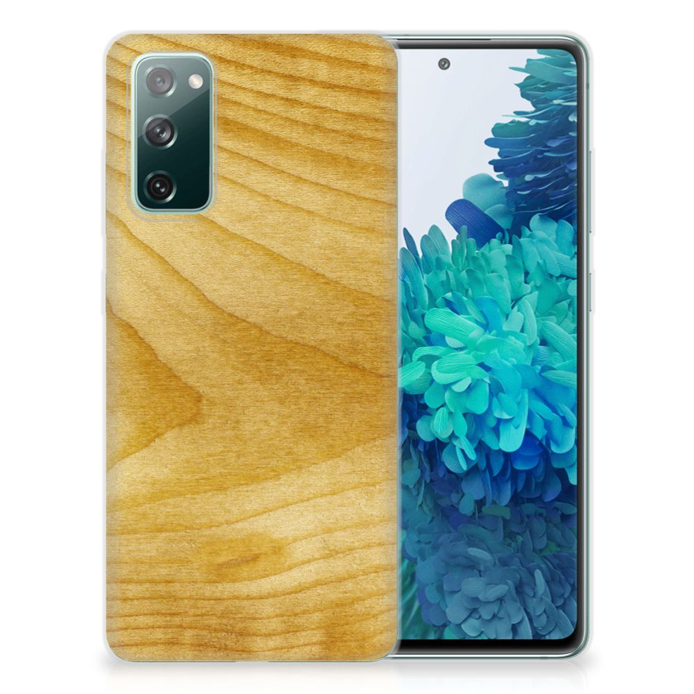 Samsung Galaxy S20 FE Bumper Hoesje Licht Hout