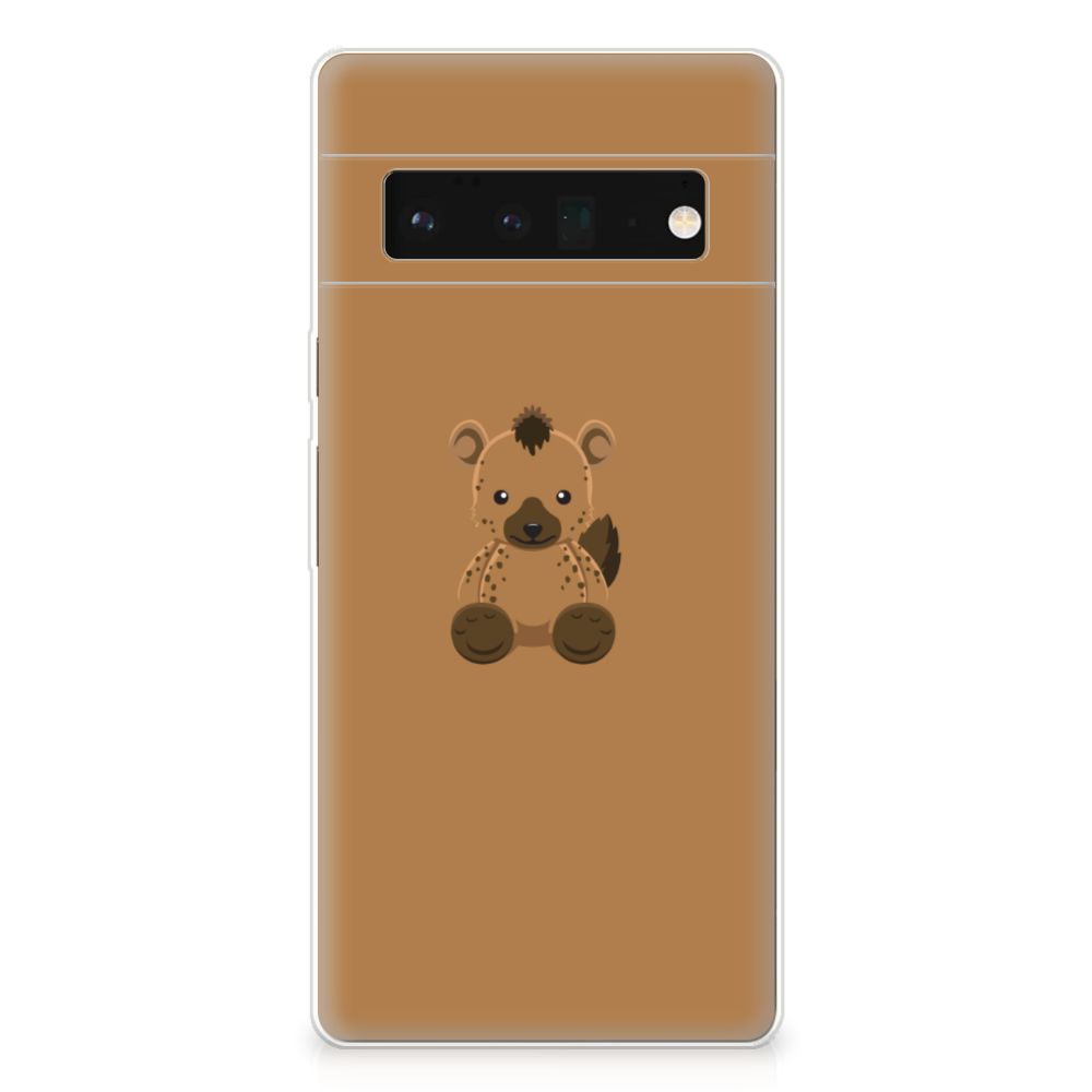 Google Pixel 6 Pro Telefoonhoesje met Naam Baby Hyena