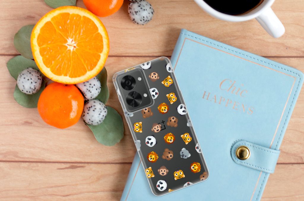 TPU bumper voor OnePlus Nord 2T Dieren Emojis B2C Telecom