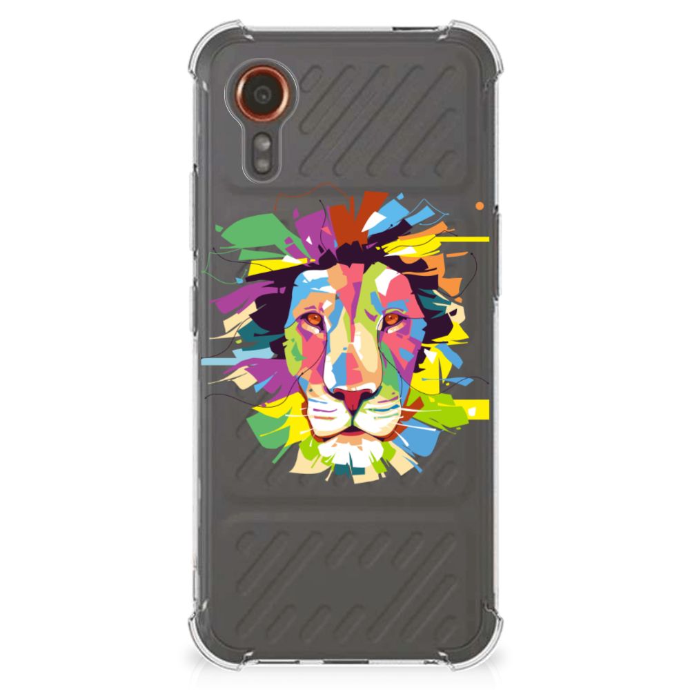 Samsung Galaxy Xcover 7 Stevig Bumper Hoesje Lion Color B2C Telecom