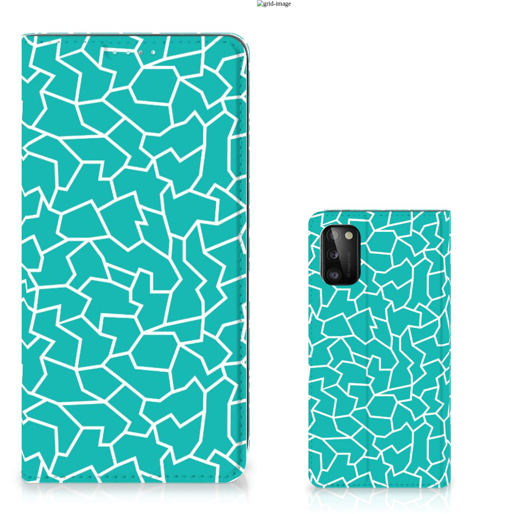 Samsung Galaxy A41 Bookcase Cracks Blue - B2C Telecom
