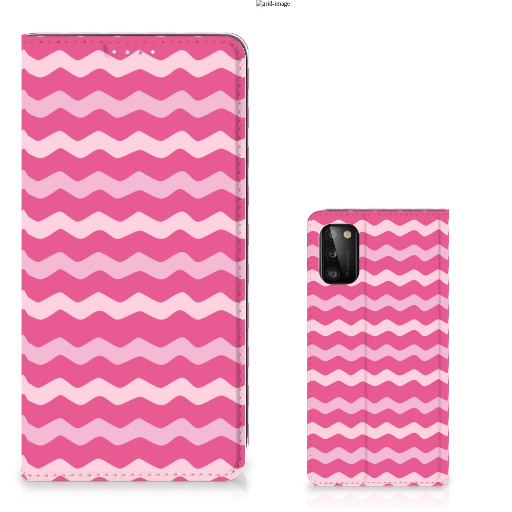 Samsung Galaxy A41 Hoesje met Magneet Waves Pink - B2C Telecom