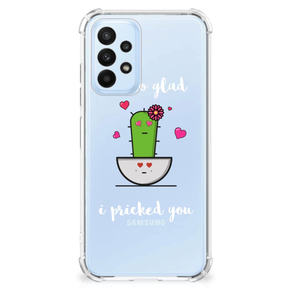 Samsung Galaxy A23 Stevig Bumper Hoesje Cactus Glad - B2C Telecom