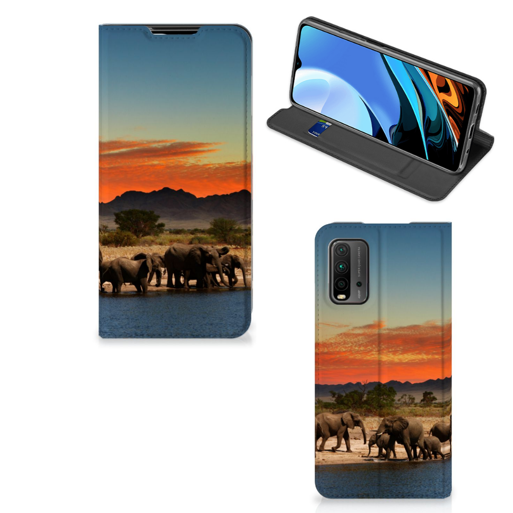 Xiaomi Poco M3 | Redmi 9T Hoesje maken Olifanten - B2C Telecom
