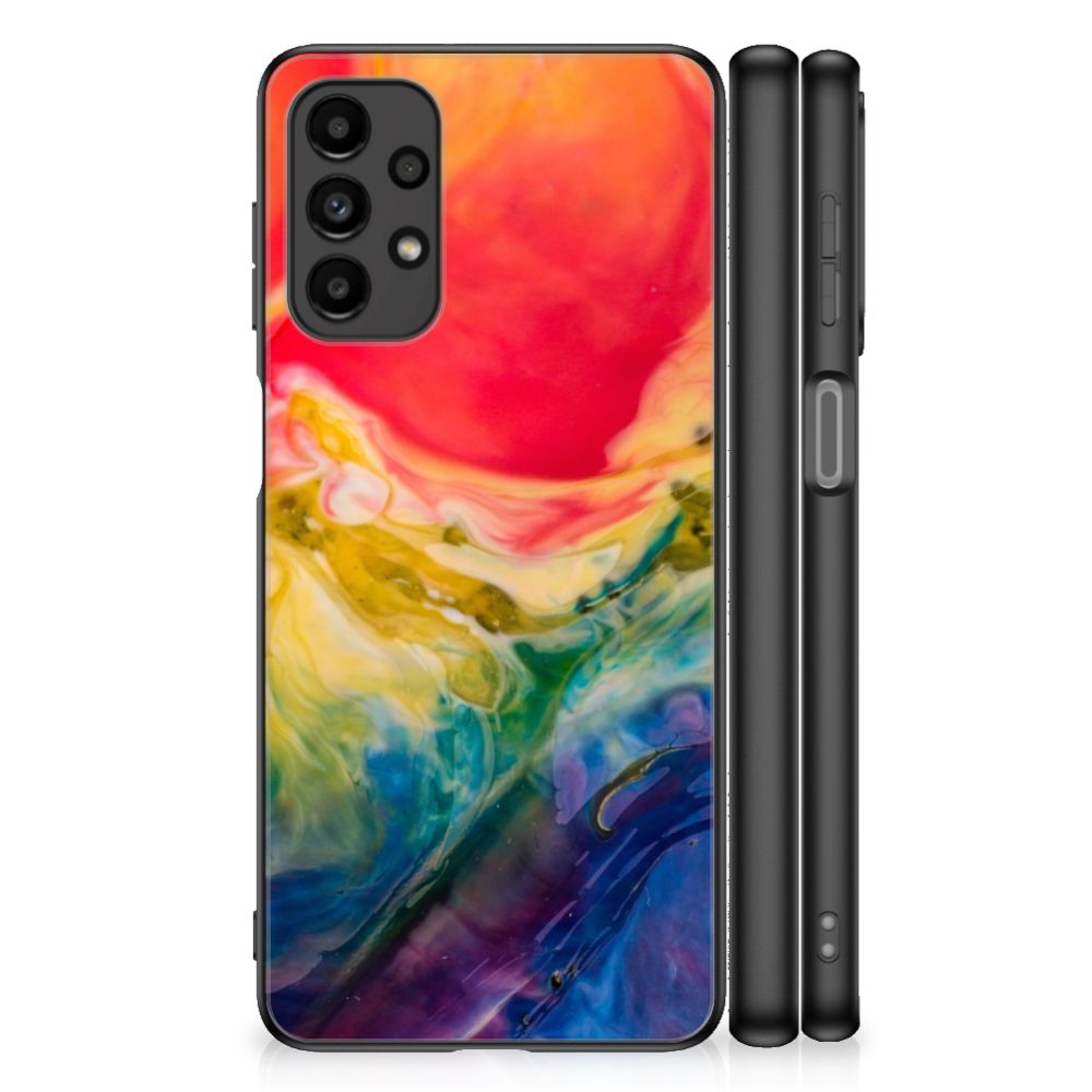 Kleurrijke Telefoonhoesje Samsung Galaxy A13 4G Watercolor Dark B2C Telecom