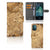 Nokia G11 | G21 Bookcase Marmer Creme met luxe marmer print en pasjeshouders voor optimale bescherming.