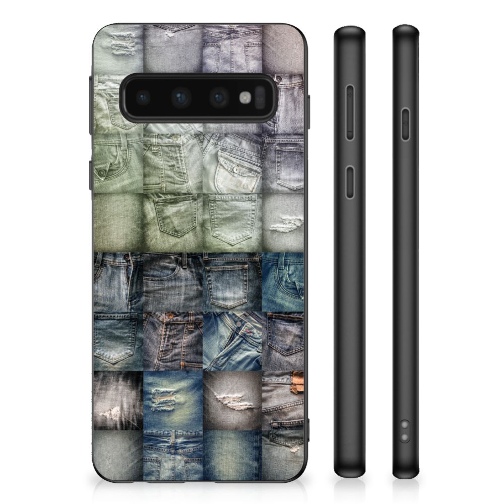 TPU Bumper Case Samsung Galaxy S10 Spijkerbroeken