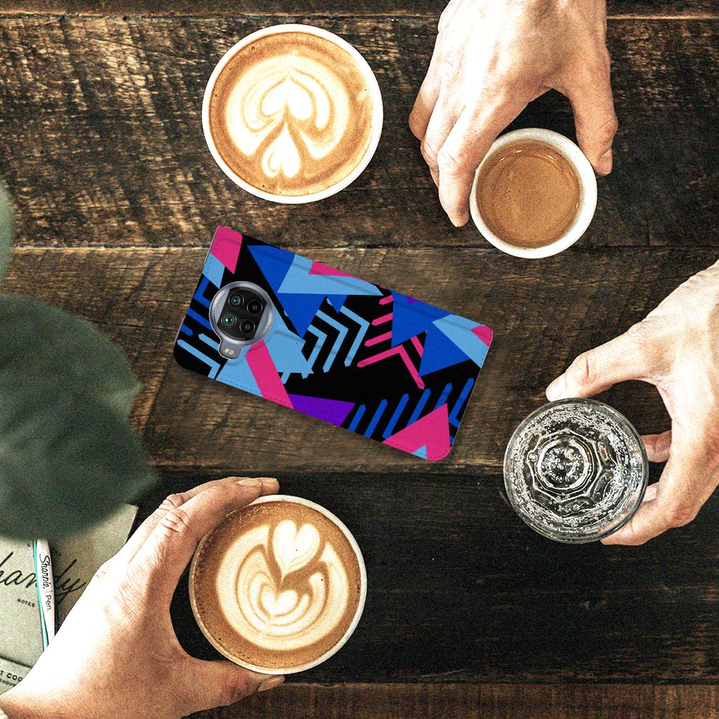 Xiaomi Mi 10T Lite Stand Case Funky Triangle