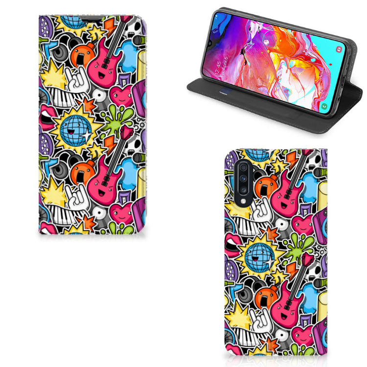 Samsung Galaxy A70 Hippe Standcase Punk Rock