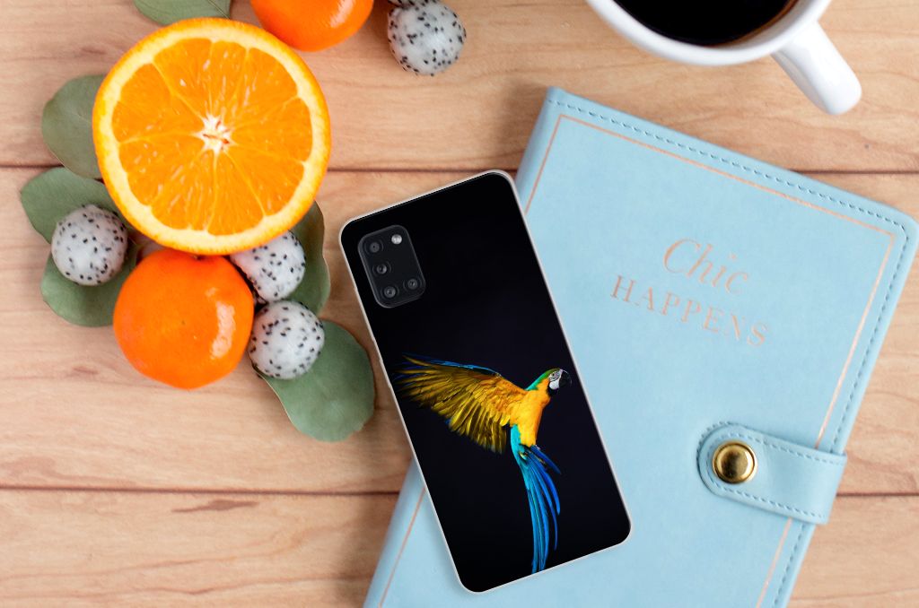 Samsung Galaxy A31 TPU Hoesje Papegaai B2C Telecom