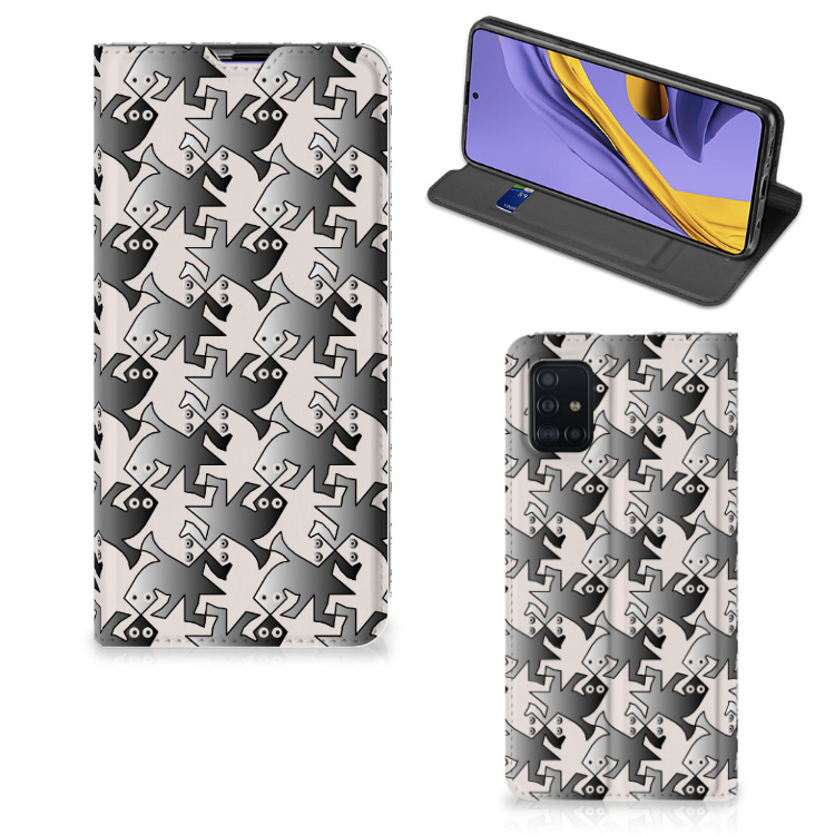 Samsung Galaxy A51 Hoesje maken Salamander Grey - B2C Telecom