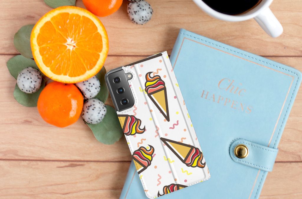 Samsung Galaxy S21 Plus Flip Style Cover Icecream - B2C Telecom