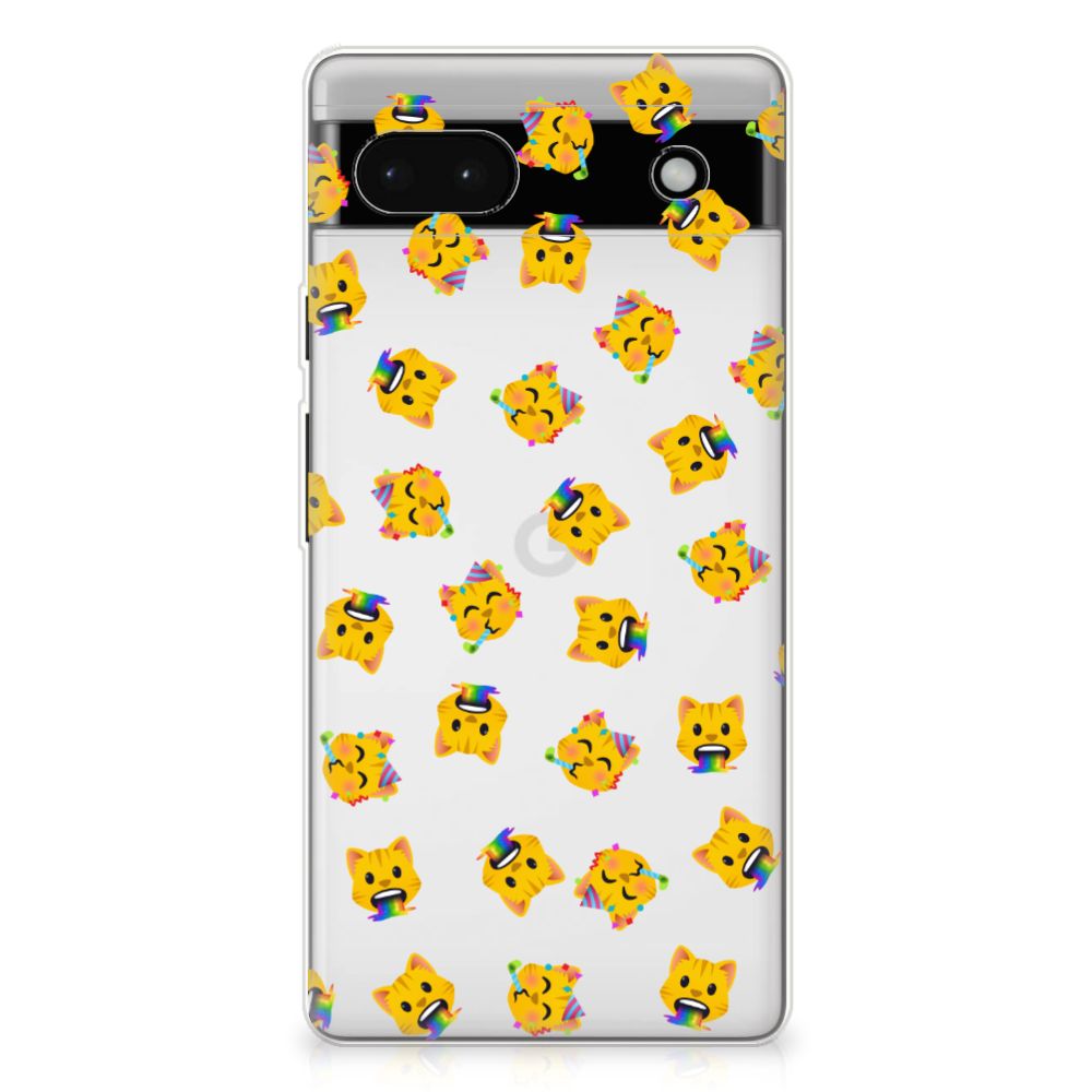 TPU bumper voor Google Pixel 6A Katten Emojis B2C Telecom