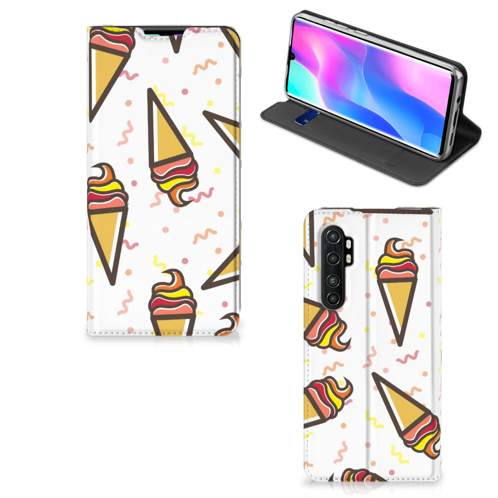 Xiaomi Mi Note 10 Lite Flip Style Cover Icecream - B2C Telecom