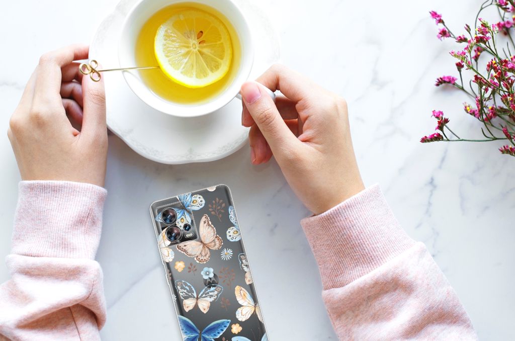 TPU Hoesje voor Motorola Edge 30 Fusion Vlinder B2C Telecom