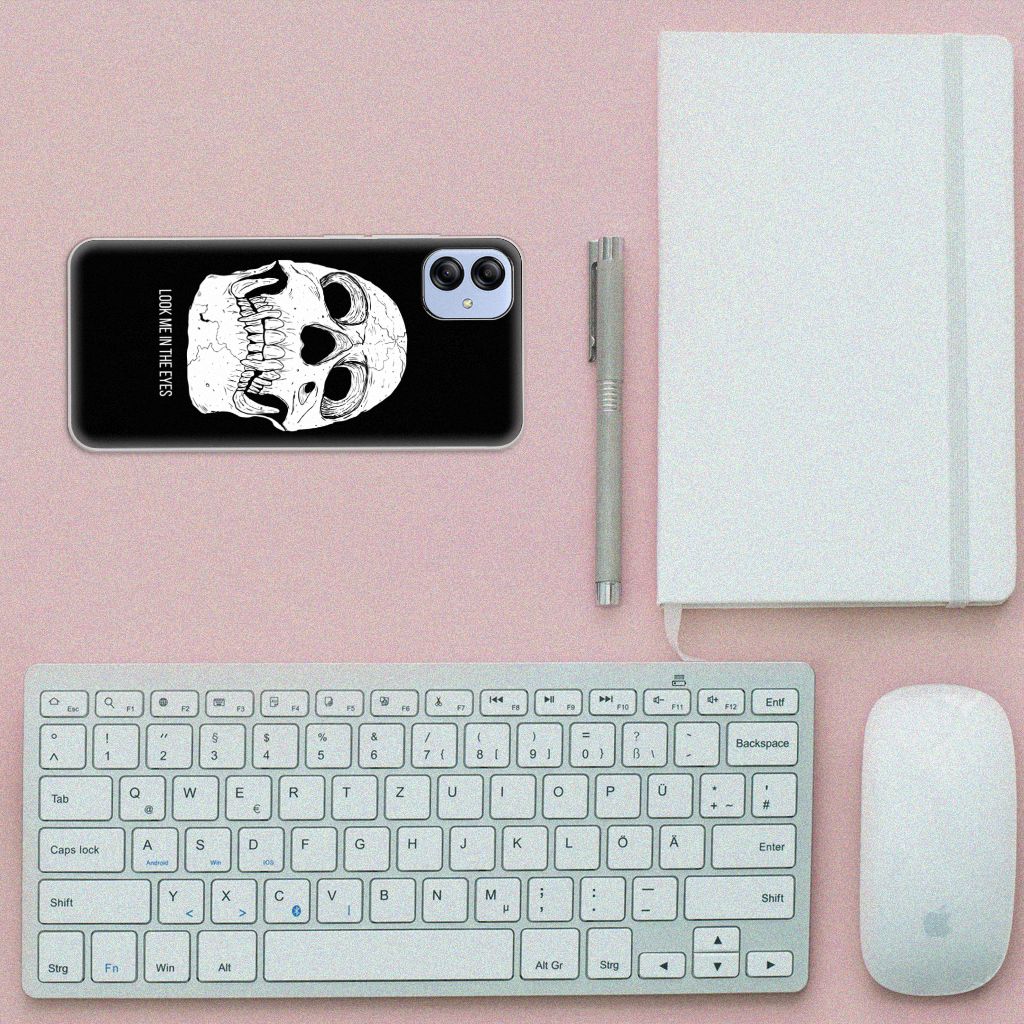 Silicone Back Case Samsung Galaxy A04e Skull Eyes B2C Telecom