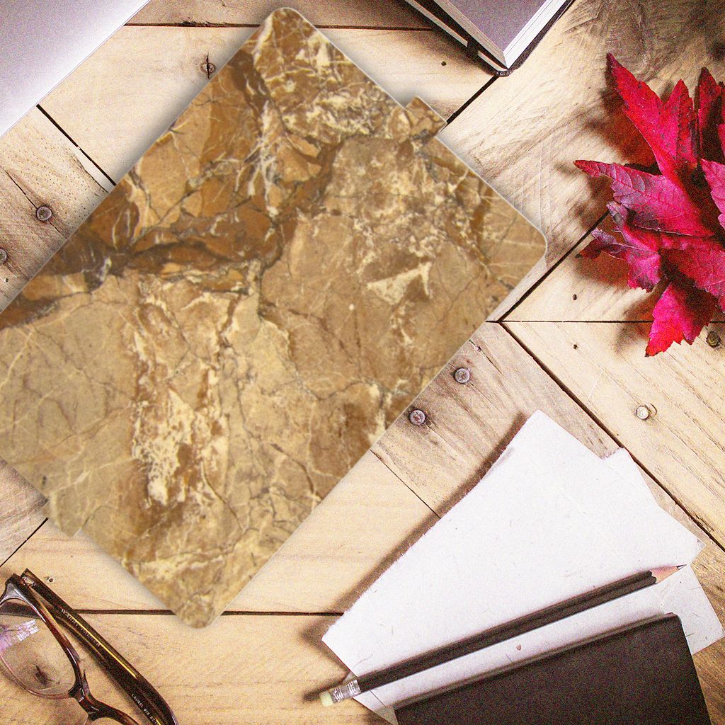 Lenovo Tab E10 Leuk Tablet hoesje Marmer Creme