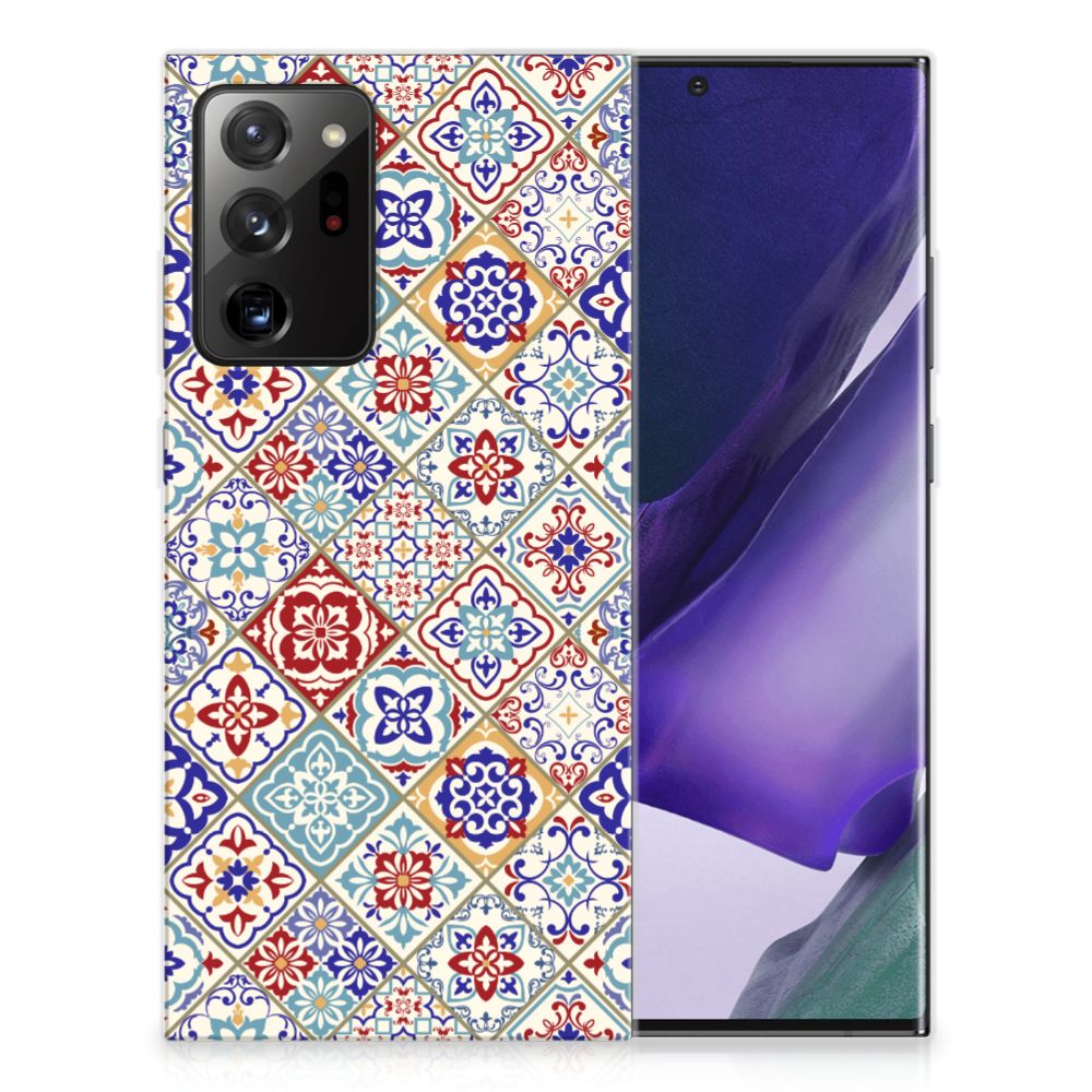Samsung Galaxy Note20 Ultra TPU Siliconen Hoesje Tiles Color