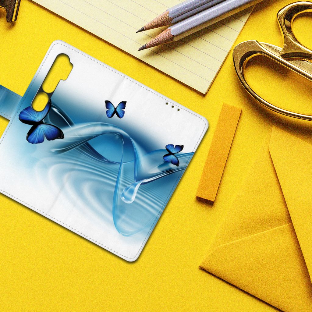 Xiaomi Mi Note 10 Pro Telefoonhoesje met Pasjes Vlinders