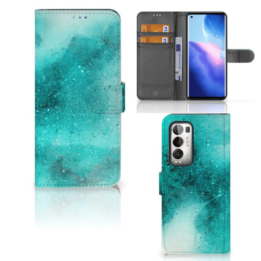 Hoesje OPPO Find X3 Neo 5G Painting Blue