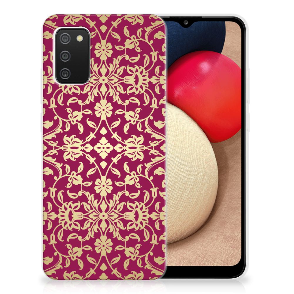 Siliconen Hoesje Samsung Galaxy A02s Barok Pink