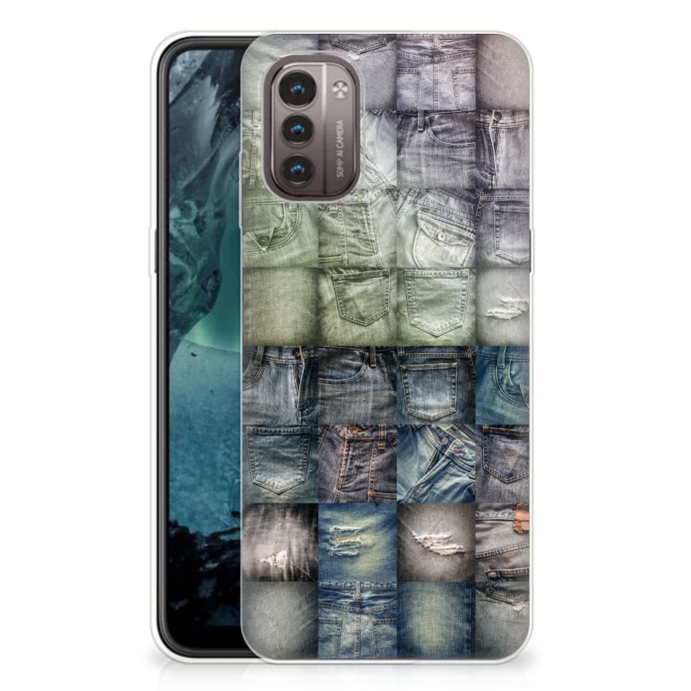 Silicone Back Cover Nokia G21 | G11 Spijkerbroeken B2C Telecom