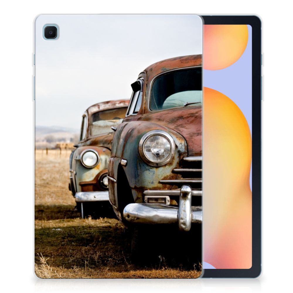 Samsung Galaxy Tab S6 Lite | S6 Lite (2022) Tablet Backcover met foto Vintage Auto - B2C Telecom