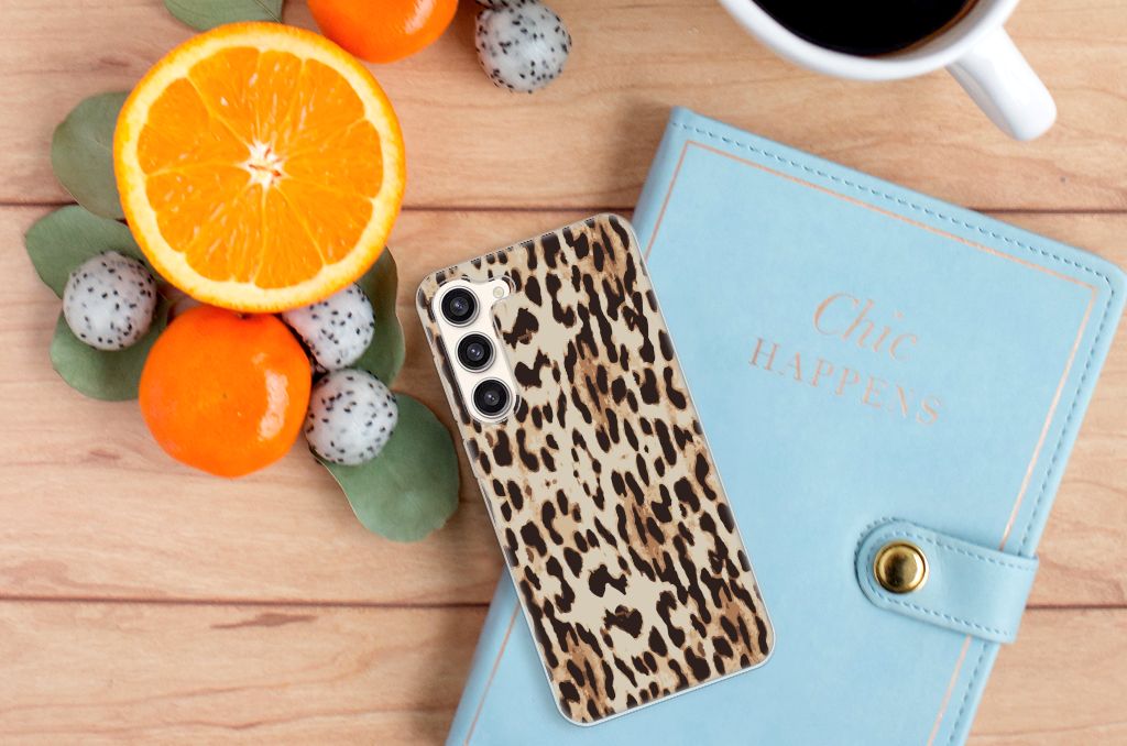 Samsung Galaxy S23 Plus TPU Hoesje Leopard B2C Telecom