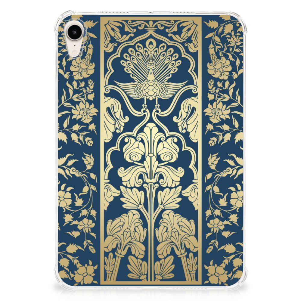 Apple iPad mini 6 (2021) Siliconen Hoesje Beige Flowers