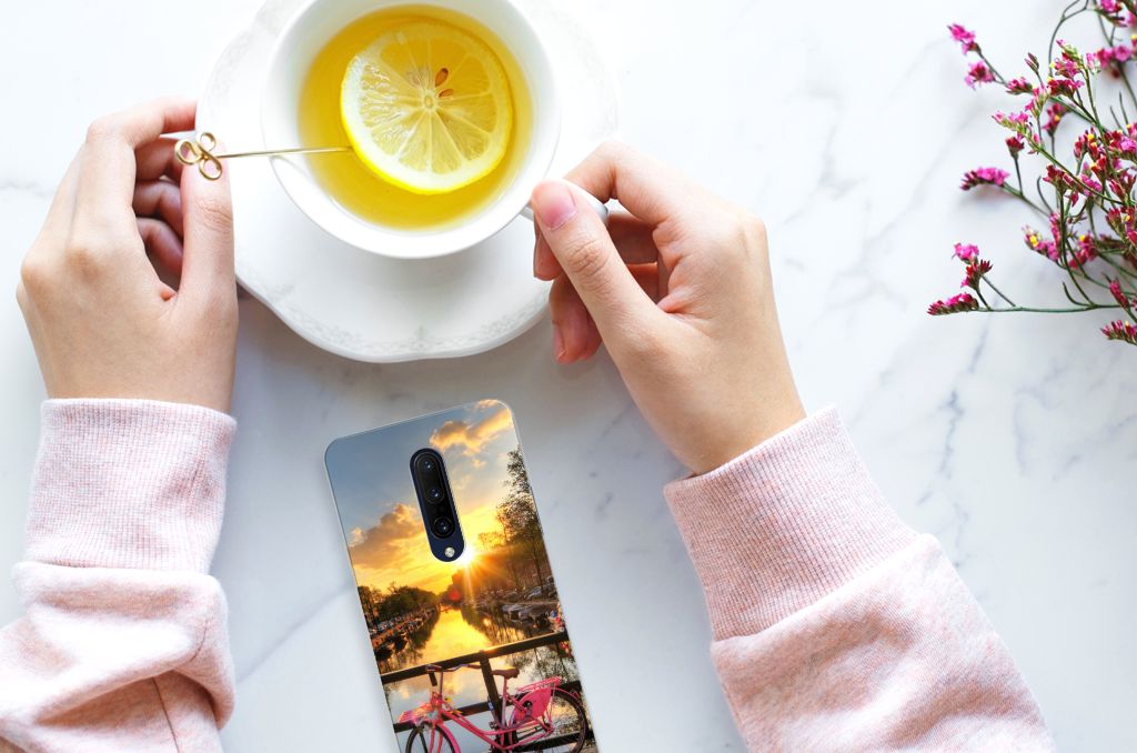 OnePlus 7 Pro Siliconen Back Cover Amsterdamse Grachten