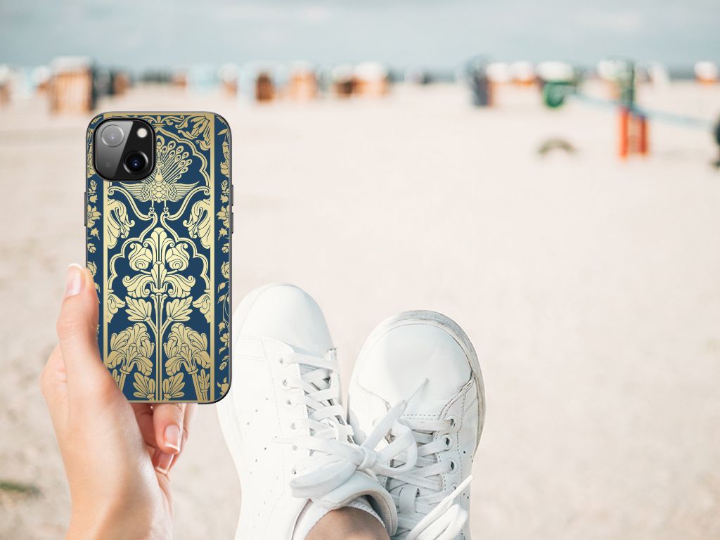 Apple iPhone 13 Bloemen Hoesje Beige Flowers B2C Telecom