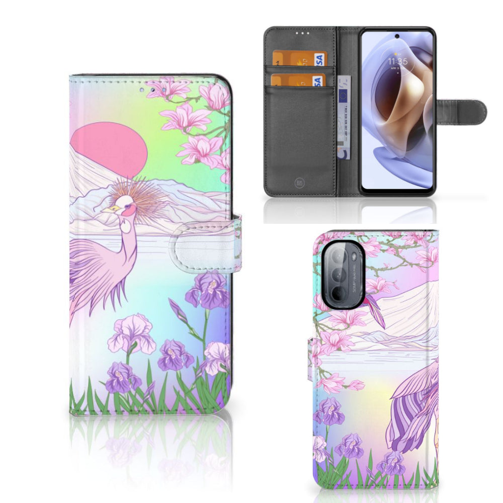 Motorola Moto G31 | G41 Telefoonhoesje met Pasjes Bird