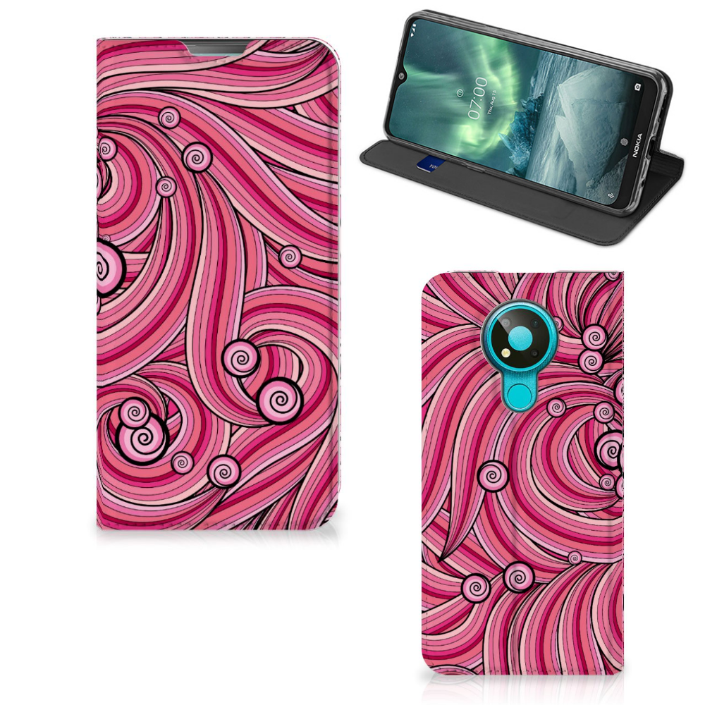 Nokia 3.4 Bookcase Swirl Pink - B2C Telecom