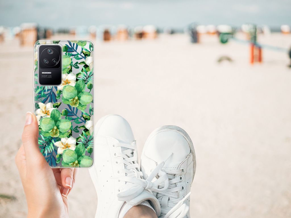Xiaomi Poco F4 TPU Case Orchidee Groen B2C Telecom