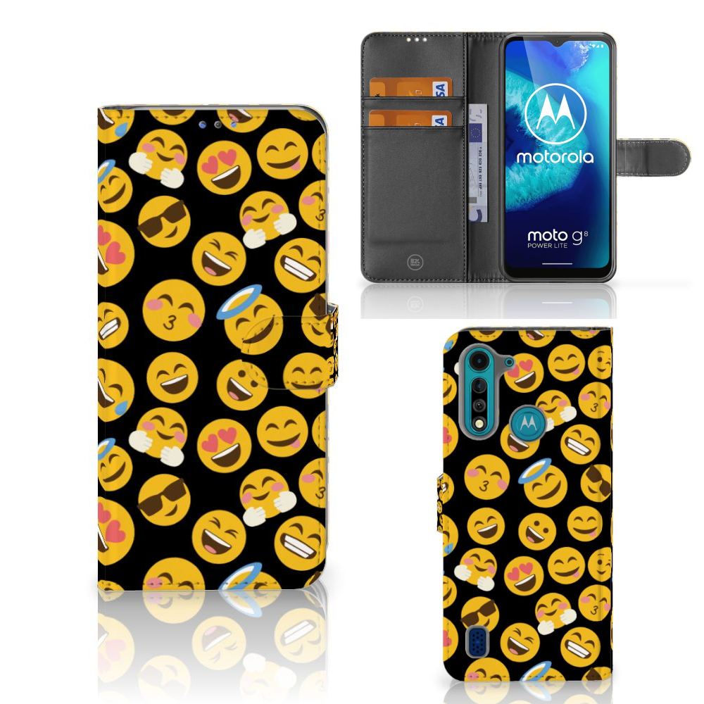 Motorola G8 Power Lite Telefoon Hoesje Emoji