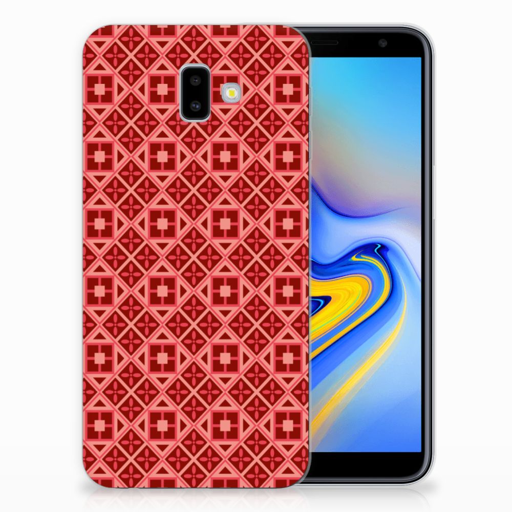 Samsung Galaxy J6 Plus (2018) TPU bumper Batik Rood