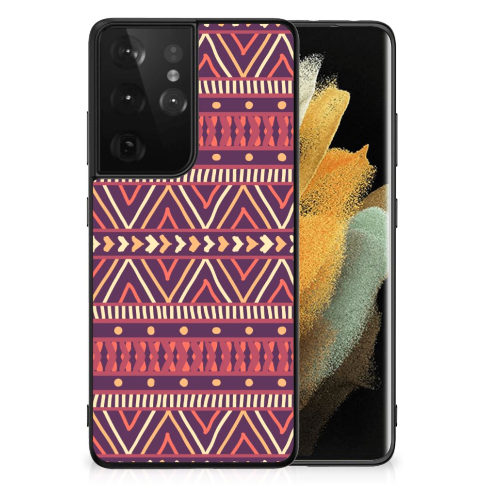 Samsung Galaxy S21 Ultra Back Case Aztec Paars B2C Telecom