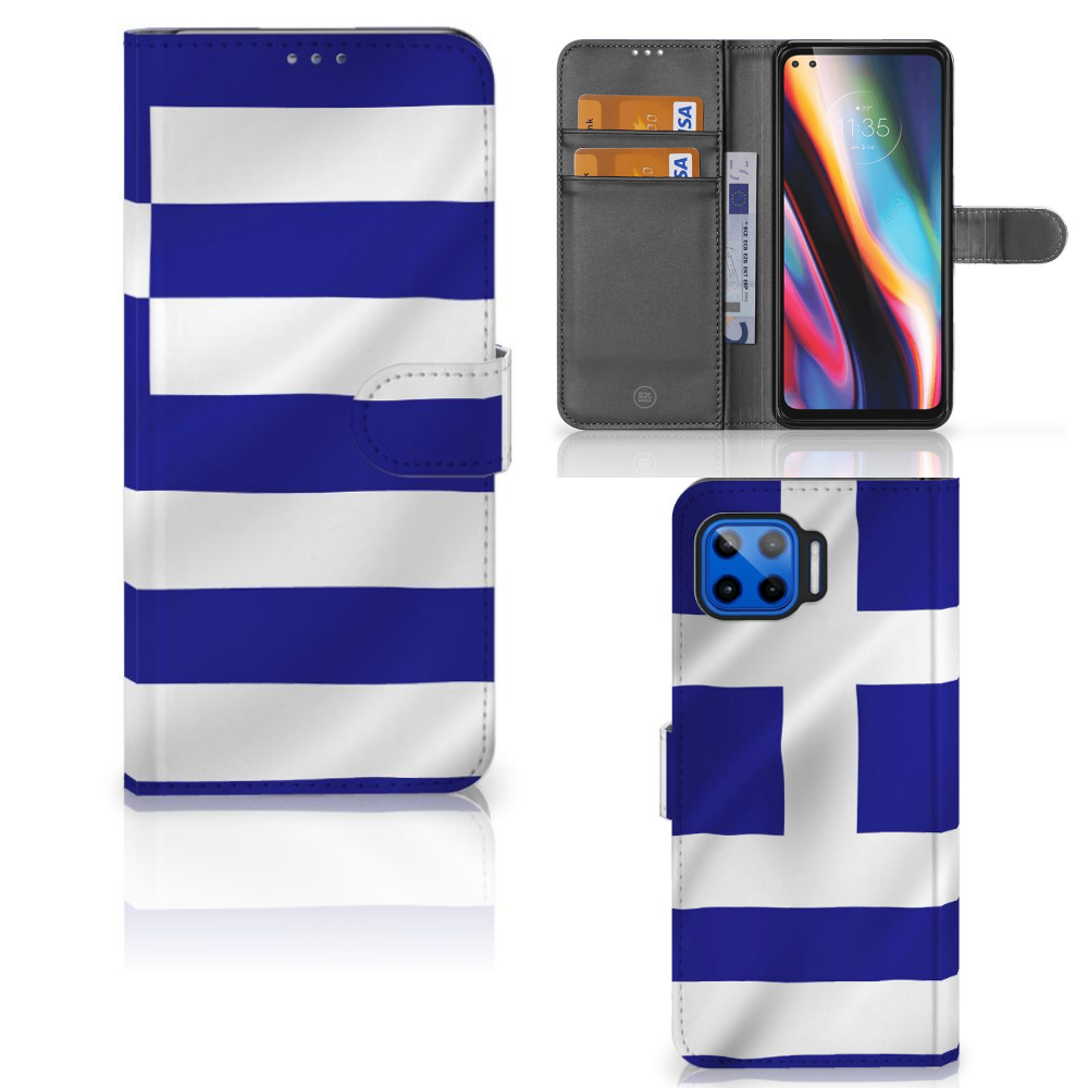 Motorola Moto G 5G Plus Bookstyle Case Griekenland