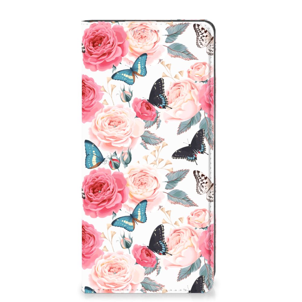 OPPO A54 5G | A74 5G | A93 5G Smart Cover Butterfly Roses - B2C Telecom