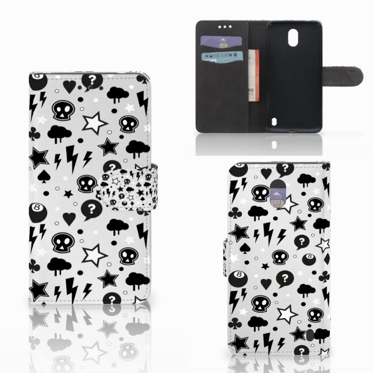 Telefoonhoesje met Naam Nokia 2 Silver Punk