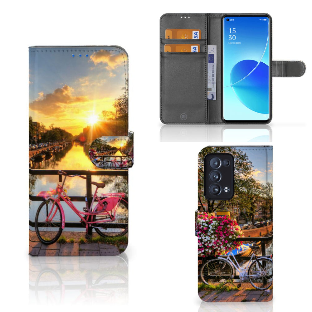 OPPO Reno 6 Pro Plus 5G Flip Cover Amsterdamse Grachten