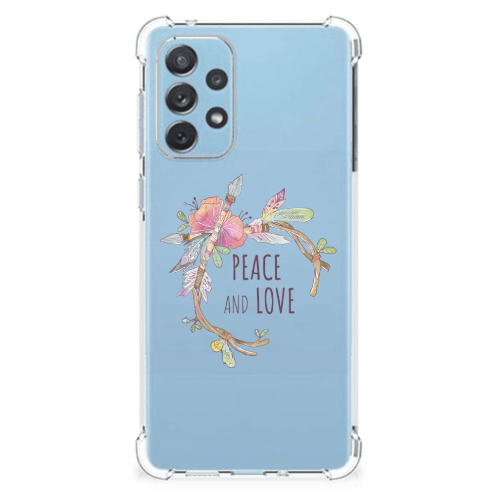 Samsung Galaxy A73 Stevig Bumper Hoesje Boho Text B2C Telecom