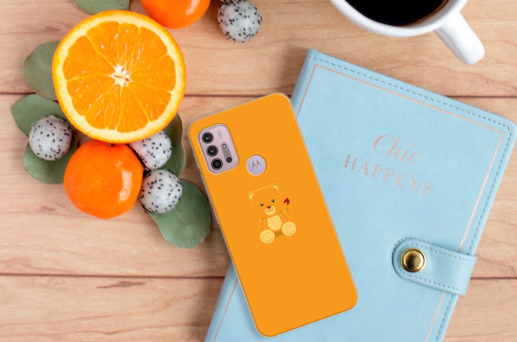 Motorola Moto G30 | G10 Telefoonhoesje met Naam Baby Beer B2C Telecom
